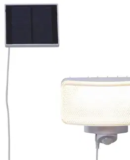 Solární lampy s pohybovým čidlem STAR TRADING Powerspot LED solární světlo, hranaté bílé 350 lm