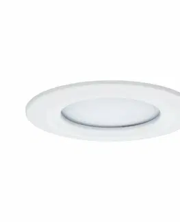 Bodovky do podhledu na 230V Paulmann vestavné svítidlo LED Coin Slim IP44 kruhové 6,8W bílá 3ks sada stmívatelné 938.70 P 93870