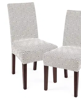 Doplňky do ložnice 4Home Napínací potah na židli Comfort Plus Geometry, 40 - 50 cm, sada 2 ks