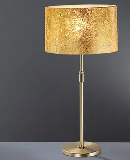 Stolní lampy na noční stolek Hufnagel Pozlacená stolní lampa Loop výška 55 - 75 cm
