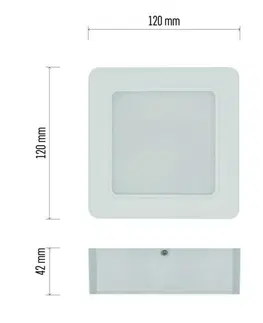 LED stropní svítidla EMOS LED svítidlo RUBIC 12 x 12 cm, 9 W, neutrální bílá ZM6432