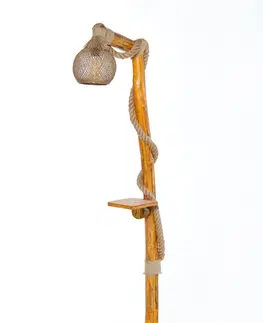 Svítidla Opviq Stojací lampa Arbor I 140 cm hnědá