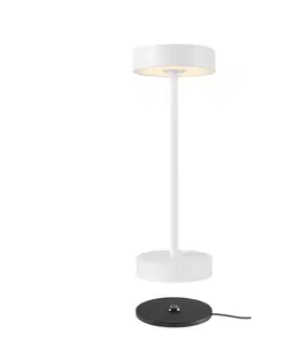 LED stolní lampy BIG WHITE (SLV) VINOLINA stolní svítidlo, aku, IP54, 2700/3000 K, TOUCH, bílá 1007360