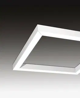 Designová závěsná svítidla SEC Závěsné LED svítidlo nepřímé osvětlení WEGA-FRAME2-AA-DIM-DALI, 50 W, bílá, 886 x 886 x 50 mm, 3000 K, 6540 lm 321-B-003-01-01-SP