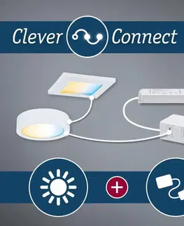 Clever Connect systém PAULMANN Nábytkové svítidlo Clever Connect Panel Flad bílá mat 12V 6W měnitelná bílá 2.700-6.500K 999.51