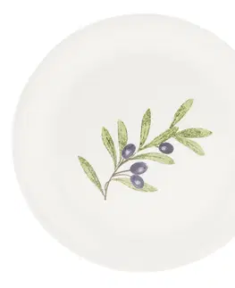 Talíře Dezertní talíř Olive Garden - Ø 20 cm Clayre & Eef OLGDP