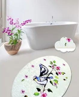 Koupelnové předložky L'essentiel Koupelnový kobereček Bird 80x100 cm vícebarevný