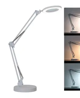 Lampy Brilagi Brilagi - LED Stmívatelná stolní lampa s lupou LED/12W/5V 3000/4200/6000K bílá 