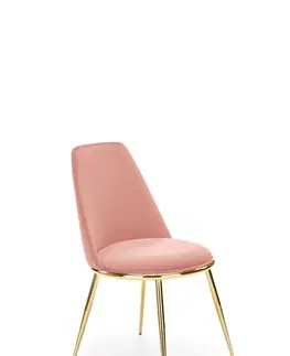Židle HALMAR Designová židle GLAMOUR K460 růžová