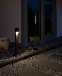 Osvětlení příjezdové cesty Albert Leuchten Světelný patník Lexian s LED diodami - antracitový