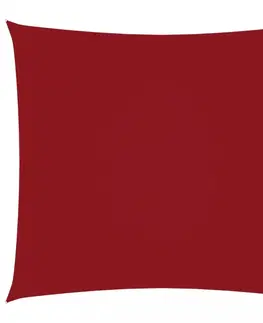 Stínící textilie Stínící plachta čtvercová 7 x 7 m oxfordská látka Dekorhome Červená