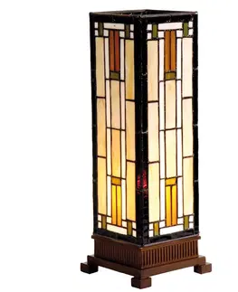 Svítidla Stolní lampa Tiffany Tower Clayre & Eef 5LL-9332