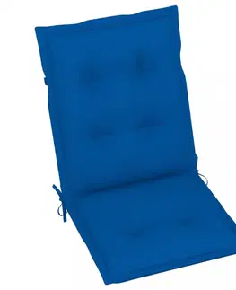Záhradné sedáky Podušky na zahradní židle 2 ks Dekorhome Tmavě modrá