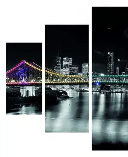 Obrazy Hanah Home Vícedílný obraz Light Bridge 92 x 56 cm