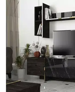 TV stolky Sofahouse Designová TV sestava Sakeena černá