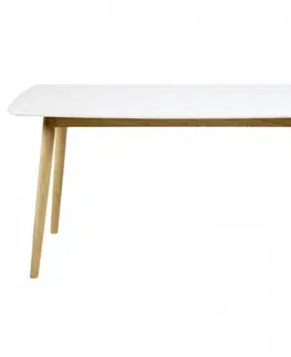 Jídelní stoly Actona Jídelní dřevěný stůl Nagano bílý