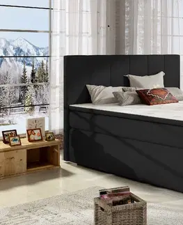 Postele Artelta Manželská postel BOLERO Boxspring | 140x200 cm Bolero barva: Soft 17, Bolero rozměr: 140x200 cm