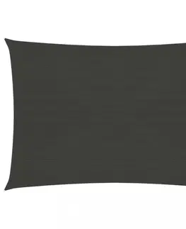 Stínící textilie Stínící plachta obdélníková HDPE 2 x 3,5 m Dekorhome Antracit