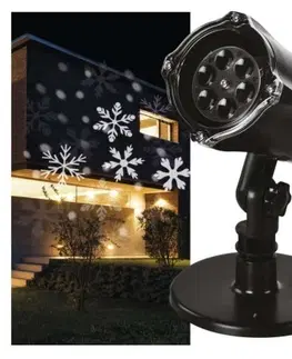Vánoční projektory EMOS LED dekorativní projektor Pele vločky studená bílá