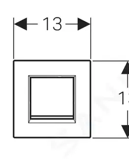 Koupelnové baterie GEBERIT Splachovací systémy Ovládání splachování pisoáru, bílá/lesklý chrom 116.017.KJ.1