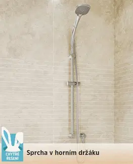 Sprchy a sprchové panely MEREO Posuvný držák sprchy s horním držákem CB910F