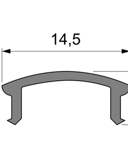 Profily Light Impressions Reprofil kryt F-01-10 mléčná 40% průhlednost 1000 mm 983514