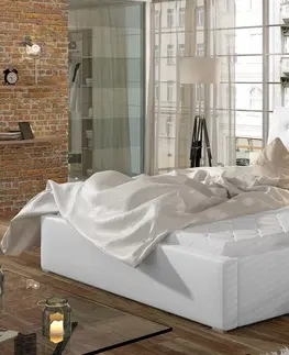 Postele Expedo Manželská postel NEAPOL + rošt, 160x200, soft 17