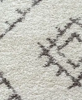 Koberce a koberečky Dywany Lusczow Kusový shaggy koberec BERBER FEZ krémový, velikost 140x190