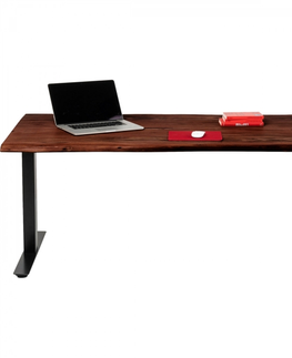Výškově nastavitelné psací stoly KARE Design Výškově nastavitelný stůl Harmony - tmavý, 200x100cm