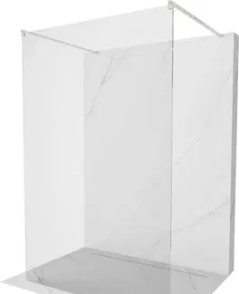 Sprchové zástěny MEXEN/S Kioto samostatně stojící sprchová zástěna 180 x 200, transparent 8 mm, nikl kartáčovaná 800-180-002-97-00