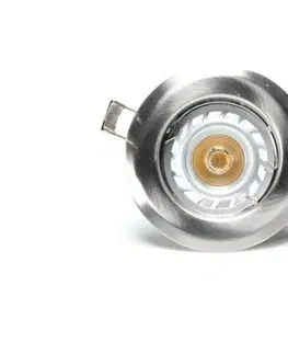 24V Light Impressions Kapego stropní vestavné svítidlo 12V AC/DC GU5.3 / MR16 1x max. 50,00 W stříbrná 442058