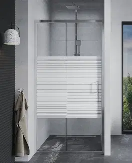 Sprchové kouty MEXEN Apia posuvné sprchové dveře 105 cm dekor, chrom 845-105-000-01-20