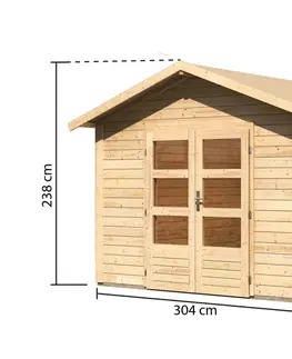 Zahradní domky Dřevěný zahradní domek 304x304 cm Lanitplast