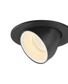 LED podhledová svítidla SLV BIG WHITE NUMINOS GIMBLE S zápustné stropní svítidlo černé/bílé 3000 K 20° 1005886