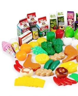 Hračky Plastová sada 120 prvků do dětské kuchyňky nebo obchůdku