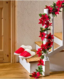 Květinové dekorace Girlanda "Vánoční hvězda"