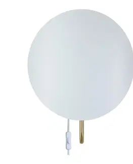 Moderní nástěnná svítidla NORDLUX Spargo nástěnné svítidlo bílá/mosaz 2320361001