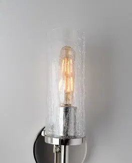 Klasická nástěnná svítidla HUDSON VALLEY nástěnné svítidlo OLIVIA ocel/textil nikl/bílá E14 1x40W H223101-PN-CE