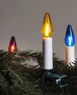 Vánoční dekorace Světelný řetěz Felicia barevná, 16 žárovek Filament, prodlužovací
