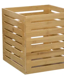 Úložné boxy DekorStyle Úložný košík Space 31x31cm bambusový