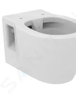 Záchody IDEAL STANDARD Connect Závěsné WC, Rimless, s Ideal Plus, bílá E8174MA
