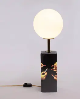 Stolní lampy SELETTI LED stolní lampa Toiletpaper s motivem rtěnky
