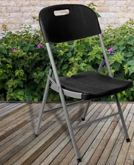Zahradní židle a křesla TZB Cateringová židle BACK černá