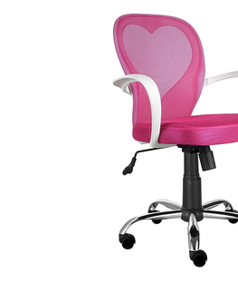Dětské stoly a židle Dětská kancelářská židle DAISY Signal Růžová