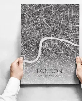 Moderní obrazy Sada obrazů - Map Of London