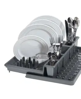 Odkapávače nádobí Tontarelli Odkapávač na nádobí s tácem BELLA, šedá