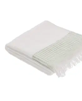 Ručníky Sada ručníků Trevor 3ks bílá zelená