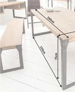 Jídelní stoly Jídelní stůl FINEUS Dekorhome 160x90x75 cm