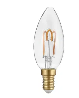 LED žárovky ACA svíčková Spiral filament LED 3W E14 2700K 230V