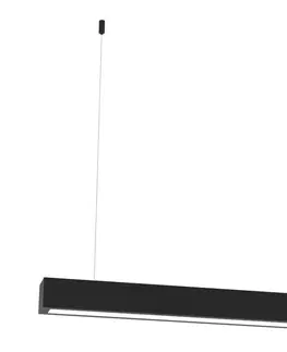 Svítidla  Lustr na lanku LUNGO T8 1xG13/9W/230V černá 